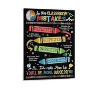 Eyhgcmjd Classroom Decorations Classroom Wall Art In This Classroom Poster Mistakes Are Expected,Home Decoration,Bedroom Art, Wall Decor Living Room, Wall Art, Frameless 8x10inch