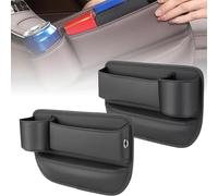 EYHQKRTR Car Seat Gap Filler For Fiat Tipo 124 Spider 500 TIPO, Leather Cup Holder Gap Bag Storage Box Seat Gap Organizer with Cup Holder Adjustable Waterproof Interior Accessories