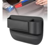 EYHQKRTR Car Seat Gap Filler For Skoda Yeti (5L) 5-door SUV 2009-2013, Leather Cup Holder Gap Bag Storage Box Seat Gap Organizer with Cup Holder Adjustable Waterproof Interior Accessories