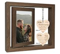 EYITUPC Rotating 30th Wedding Anniversary Wood Photo Frame Gift