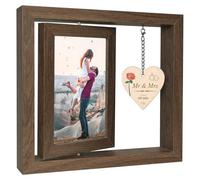 EYITUPC Rotating Mr and Mrs EST 2026 Photo Frame Wedding Gifts for Bride and Groom - Display 2 4x6 Inch