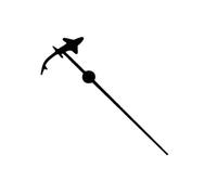 EYJOUTXGG Second Hands Silver Red Blue Green Black Orange Hands 12.5MM Fit NH35 NH36 NH38 NH39 NH70 NH72 Movement Replacement Parts(Black)