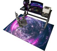 EYKWKB 100 x 120 cm Gaming Chair Mat for Carpet Floors, Chair Mat for Hard Floor, Carpet Protector Chair Mat, Office Chair Mat Desks Mats Large, Floor Protector for Home Office Study Wooden Floors