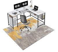 EYKWKB 120 x 140 cm Floor Protector for Rolling Chair Heavy Duty Office Chair Mat for Hard Floors Gaming Chair Mat Chair Mats for Carpeted Floors Durable Floor Protection Mat
