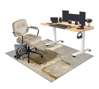 EYKWKB 130 x 150 cm Desk Chair Mat for Carpeted Floors | Office Chair Mat for Hardwood Floor | Gaming Office Computer Chair Mat for Hardwood Floors Carpet Wooden Floors | Carpet Protector Chair Mat