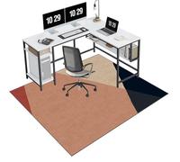 EYKWKB 140 x 160 cm Office Chair Mat for Carpeted and Hard Floor Gaming Chair Mat Multi-Purpose Carpet Protector Chair Mats Anti-Slip Low Pile Carpet Mats for Home Office Floor Protectors for Chairs