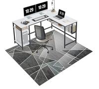 EYKWKB 140 x 180 cm Office Chair Mat for Carpet - Low/No Pile Carpet Protector Chair Mat for Easy Glide - Multi-Purpose Computer Desk Chair Mat Large - Gaming Chair Mat - Floor Protector for Chairs