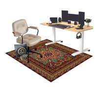 EYKWKB 150 x 160 cm Desk Chair Mat for Carpeted Floors | Office Chair Mat for Hardwood Floor | Gaming Office Computer Chair Mat for Hardwood Floors Carpet Wooden Floors | Carpet Protector Chair Mat