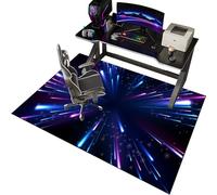EYKWKB 150 x 160 cm Office Chair Mats for Carpeted Floor - Gaming Chair Mat - Multi-Purpose Hard Floor Protector for Home and Office Non Slip Carpet Protector Chair Mat - Low Pile Desk Chair Mat