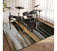 EYKWKB 160 x 120 cm Drum Mat Soundproof Mat, Professional Drum Carpet, Rectangle Drum Carpet, Drum Rugs Non-Slip Blanket for Electronic Jazz Drum Kit Bass Drum Snare and Other Musical Instrument
