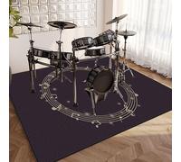 EYKWKB 160 x 120 cm Drum Mat Soundproof Mat, Professional Drum Carpet, Rectangle Drum Carpet, Drum Rugs Non-Slip Blanket for Electronic Jazz Drum Kit Bass Drum Snare and Other Musical Instrument