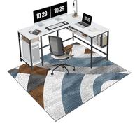 EYKWKB 160 x 180 cm Floor Protector for Rolling Chair Heavy Duty Office Chair Mat for Hard Floors Gaming Chair Mat Chair Mats for Carpeted Floors Durable Floor Protection Mat