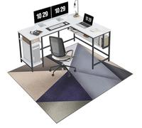 EYKWKB 160 x 180 cm Office Chair Mat for Carpeted and Hard Floor Gaming Chair Mat Multi-Purpose Carpet Protector Chair Mats Anti-Slip Low Pile Carpet Mats for Home Office Floor Protectors for Chairs