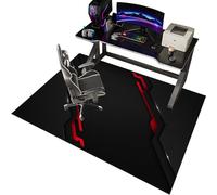 EYKWKB 160 x 180 cm Office Chair Mat, Home Multi-Purpose Low-Pile Chair Carpet Hard Floor Protector Mat, Floor Protectors for Rolling Chairs, Non-slip Computer Chair Mat, Hardwood Floor Protector Mat