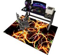 EYKWKB 80 x 120 cm Gaming Chair Mat for Carpet Floors, Chair Mat for Hard Floor, Carpet Protector Chair Mat, Office Chair Mat Desks Mats Large, Floor Protector for Home Office Study Wooden Floors