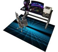 EYKWKB 80 x 120 cm Gaming Chair Protector for Carpet and Hard Floors, Office Desk Mat, Home Study Floor Protector