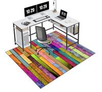 EYKWKB 80 x 120 cm Heavy Duty Office Chair Mat for Hard Floors | Floor Protector for Rolling Chair | Desk Protector Mat | Floor Protection Mat | Gaming Chair Mat for Carpet Floors
