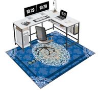 EYKWKB 80 x 120 cm Office Chair Mat for Carpeted and Hard Floor Gaming Chair Mat Multi-Purpose Carpet Protector Chair Mats Anti-Slip Low Pile Carpet Mats for Home Office Floor Protectors for Chairs