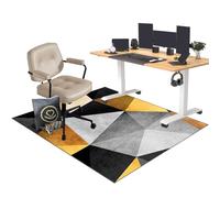 EYKWKB 90 x 120 cm Desk Chair Mat for Carpeted Floors | Office Chair Mat for Hardwood Floor | Gaming Office Computer Chair Mat for Hardwood Floors Carpet Wooden Floors | Carpet Protector Chair Mat