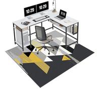 EYKWKB 90 x 140 cm Office Chair Mat for Carpeted and Hard Floor Gaming Chair Mat Multi-Purpose Carpet Protector Chair Mats Anti-Slip Low Pile Carpet Mats for Home Office Floor Protectors for Chairs