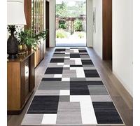 EYKWKB Carpet Runner for Hallways, Washable Kitchen Runner Rug, Modern Corridors Carpet, Long Hallway Hall Runner, Narrow Area Rug Runner for Bathroom Living Room Bedroom Laundry Room 70 x 140 cm