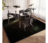 EYKWKB Drum Mat Soundproof Mat - Drum Rugs Non-Slip Blanket for Electronic Jazz Drum Kit Bass Drum Snare and Other Musical Instrument - Rectangle Drum Carpet - Professional Drum Carpet 180 x 140 cm