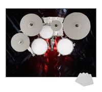 EYKWKB Drum Mat Soundproof Mat, Non-Slip Drum Carpet Rug, Percussion E-drum Rug for Electronic Kits racks guitars Bass Drum Snare and Other Musical Instrument Mat Sound-absorbing Mat 110 x 80 cm