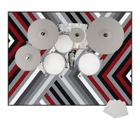 EYKWKB Drum Mat Soundproof Mat, Non-Slip Drum Carpet Rug, Percussion E-drum Rug for Electronic Kits racks guitars Bass Drum Snare and Other Musical Instrument Mat Sound-absorbing Mat 120 x 80 cm