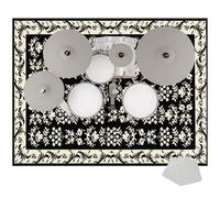 EYKWKB Drum Mat Soundproof Mat, Non-Slip Drum Carpet Rug, Percussion E-drum Rug for Electronic Kits racks guitars Bass Drum Snare and Other Musical Instrument Mat Sound-absorbing Mat 160 x 120 cm