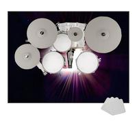 EYKWKB Drum Mat Soundproof Mat, Non-Slip Drum Carpet Rug, Percussion E-drum Rug for Electronic Kits racks guitars Bass Drum Snare and Other Musical Instrument Mat Sound-absorbing Mat 130 x 100 cm