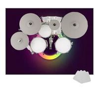EYKWKB Drum Mat Soundproof Mat, Non-Slip Drum Carpet Rug, Percussion E-drum Rug for Electronic Kits racks guitars Bass Drum Snare and Other Musical Instrument Mat Sound-absorbing Mat 100 x 80 cm