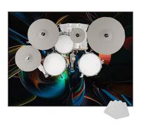 EYKWKB Drum Mat Soundproof Mat, Non-Slip Drum Carpet Rug, Percussion E-drum Rug for Electronic Kits racks guitars Bass Drum Snare and Other Musical Instrument Mat Sound-absorbing Mat 180 x 140 cm