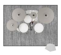 EYKWKB Drum Mat Soundproof Mat, Non-Slip Drum Carpet Rug, Percussion E-drum Rug for Electronic Kits racks guitars Bass Drum Snare and Other Musical Instrument Mat Sound-absorbing Mat 160 x 100 cm