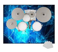 EYKWKB Drum Mat Soundproof Mat, Non-Slip Drum Carpet Rug, Percussion E-drum Rug for Electronic Kits racks guitars Bass Drum Snare and Other Musical Instrument Mat Sound-absorbing Mat 180 x 160 cm