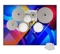 EYKWKB Drum Mat Soundproof Mat, Non-Slip Drum Carpet Rug, Percussion E-drum Rug for Electronic Kits racks guitars Bass Drum Snare and Other Musical Instrument Mat Sound-absorbing Mat 120 x 80 cm