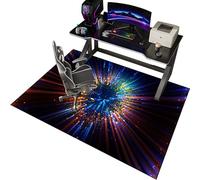 EYKWKB Gaming Chair Mat for Hardwood Floor, Carpet Protection Mat, Anti-Slip Floor Protector, Desk Chair Mat for Carpeted Floors, Computer Chair Mat for Gaming Room Home Office Décor 90 x 140 cm