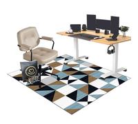 EYKWKB Hard-Floor Chair Mats Non Slip Protective Chair Mat Carpet Gaming Chair Mat for Office Gamers Computer Desk Hardwood Carpet Protector Chair Mat for Home and Office 100 x 160 cm