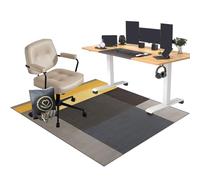 EYKWKB Hard-Floor Chair Mats Non Slip Protective Chair Mat Carpet Gaming Chair Mat for Office Gamers Computer Desk Hardwood Carpet Protector Chair Mat for Home and Office 160 x 200 cm