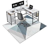 EYKWKB Heavy Duty Office Chair Mat for Hard Floors, Gaming Chair Mat for Carpet Floors, Desk Protector Mat, 110 x 120 cm Hard-Floor Chair Mats, Floor Protection Mat, Floor Protector for Rolling Chair