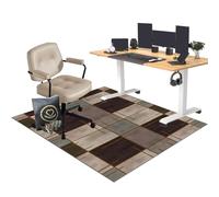 EYKWKB Heavy Duty Office Chair Mat for Hard Floors - Gaming Chair Mat for Carpet Floors - Floor Protector for Rolling Chair - Desk Protector Mat 70 x 120 cm - Durable Floor Protection Mat