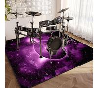 EYKWKB Non-Slip Soundproof Drum Blanket for Drums & Percussion | Drum Rug Mat Drum Carpet | Electronic Drums Bass Drum Snare Drums Racks Guitars Drum Kit Musical Instruments Mat 160 x 140 cm