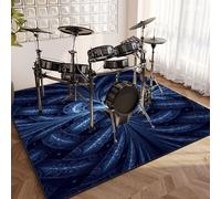 EYKWKB Non-Slip Soundproof Drum Blanket for Drums & Percussion | Drum Rug Mat Drum Carpet | Electronic Drums Bass Drum Snare Drums Racks Guitars Drum Kit Musical Instruments Mat 180 x 160 cm