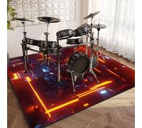 EYKWKB Non-Slip Soundproof Drum Blanket for Drums & Percussion | Drum Rug Mat Drum Carpet | Electronic Drums Bass Drum Snare Drums Racks Guitars Drum Kit Musical Instruments Mat 160 x 120 cm