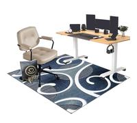 Office Chair Mat for Carpet and Hardwood Floor - Carpet Protector Chair Mat for Office Chair - Gaming Chair Mat - Gaming Rug 100 x 120 cm - Floor Mat Anti Slip for Home Office Gaming Room