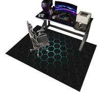 EYKWKB Office Chair Mat for Carpet Floor, Non-slip Carpet Chair Mats, 80 x 160 cm Floor Protector for Rolling Chair, Heavy Duty Computer Chair Mat, Desk Chair Mat for Hardwood Floors Tile Laminat