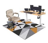 EYKWKB Office Chair Mat for Carpet Floor, Non-slip Carpet Chair Mats, Heavy Duty Computer Chair Mat, Floor Protector for Rolling Chair, 100 x 140 cm Desk Chair Mat for Hardwood Floors Tile Laminat