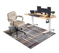 EYKWKB Office Chair Mat for Carpeted Floor, Desk Chair Mat Large, Carpet Protector Chair Mat for Low/No Pile Carpet, Computer Gaming Chair Mat, Floor Protector for Rolling Chairs 110 x 140 cm