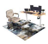 EYKWKB Office Chair Mat for Carpeted Floor, Desk Chair Mat Large, Carpet Protector Chair Mat for Low/No Pile Carpet, Computer Gaming Chair Mat, Floor Protector for Rolling Chairs 140 x 160 cm
