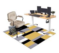 EYKWKB Office Chair Mat for Carpeted Floor, Desk Chair Mat Large, Carpet Protector Chair Mat for Low/No Pile Carpet, Computer Gaming Chair Mat, Floor Protector for Rolling Chairs 120 x 140 cm