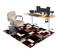 EYKWKB Office Chair Mat for Carpeted Floor, Desk Chair Mat Large, Carpet Protector Chair Mat for Low/No Pile Carpet, Computer Gaming Chair Mat, Floor Protector for Rolling Chairs 110 x 140 cm